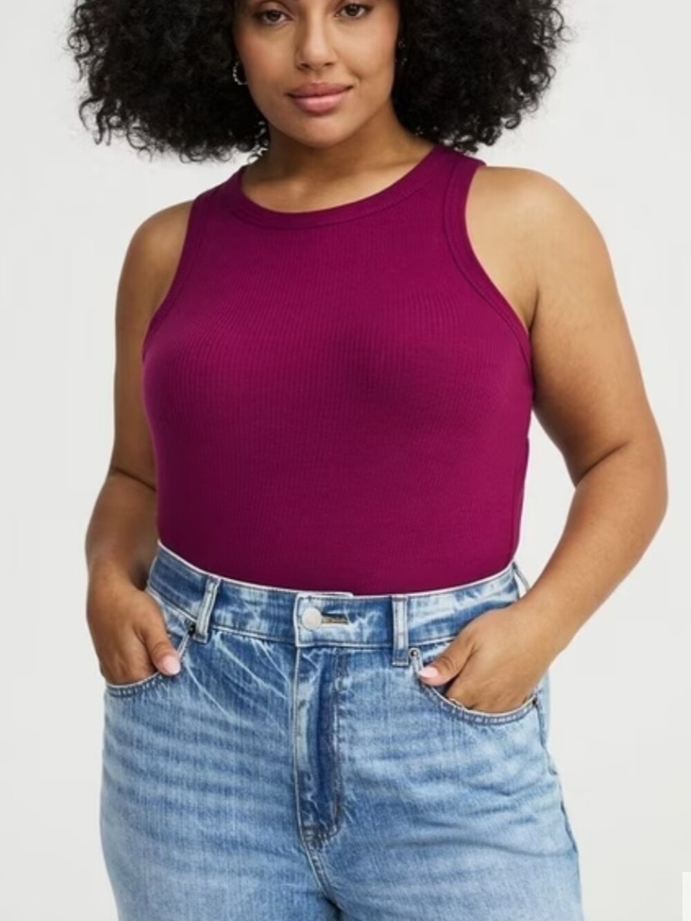 Torrid NWT Super Soft Rib High Neck Tank - Picture 3 of 10